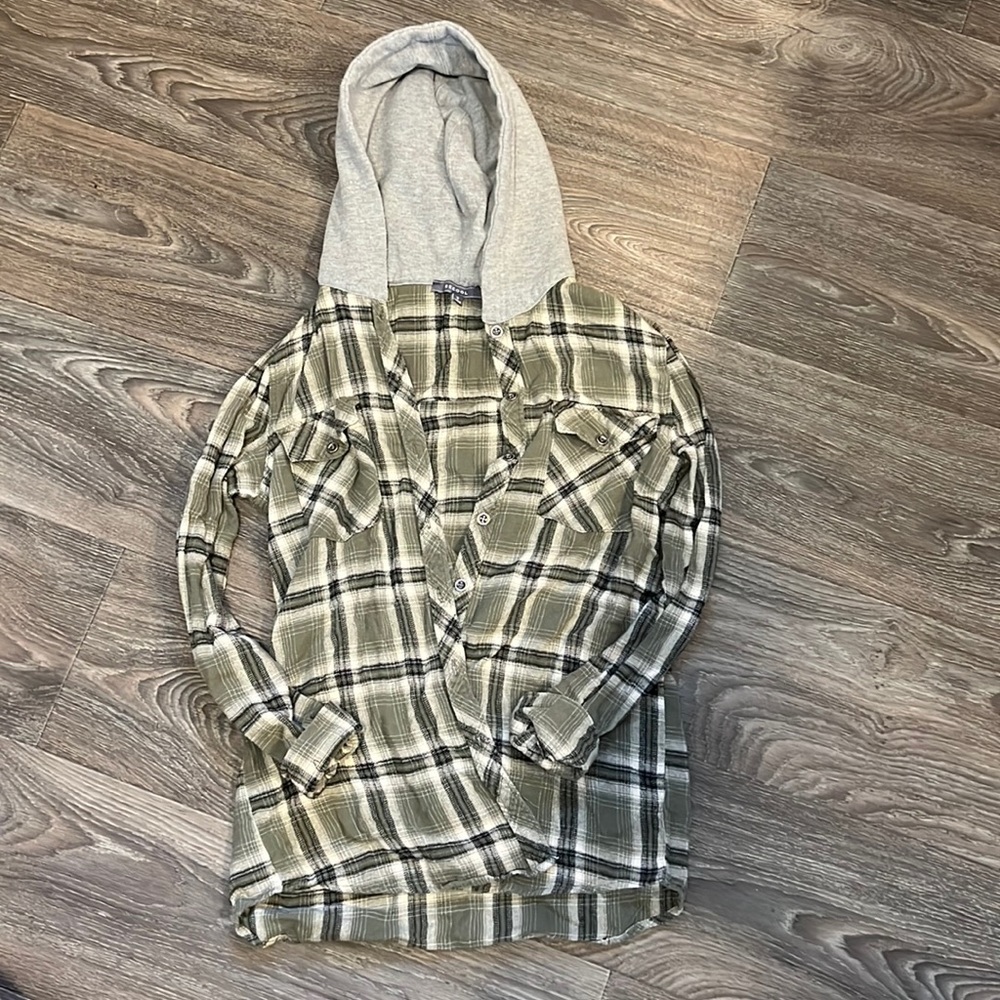 Hooded flannel
